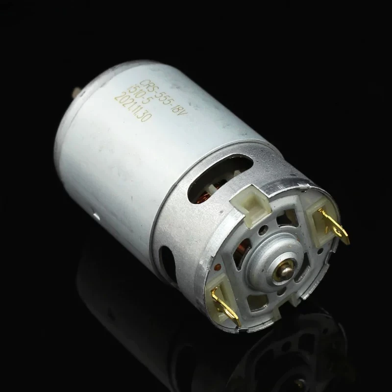 DC Brush CRS-555-18v High-speed Motor Built-in Cooling Fan Power Tools DIY Motor Accessories D-axis Large Torque.