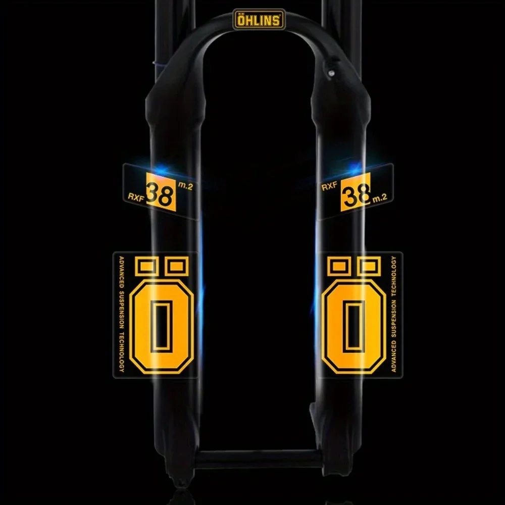 1SET Mountain Bike Fork Stickers Multi Color Waterproof Vinyl Decals for Bicycle Suspension Fork Cycling Decor
