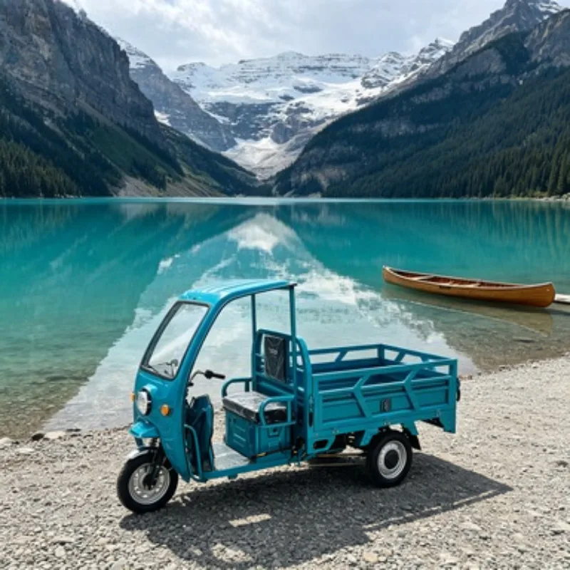 Factory Direct 1500W Electric Cargo Tricycle 3 Wheel 72V Open Steel Body 1000kg for Construction and Building Material Sale