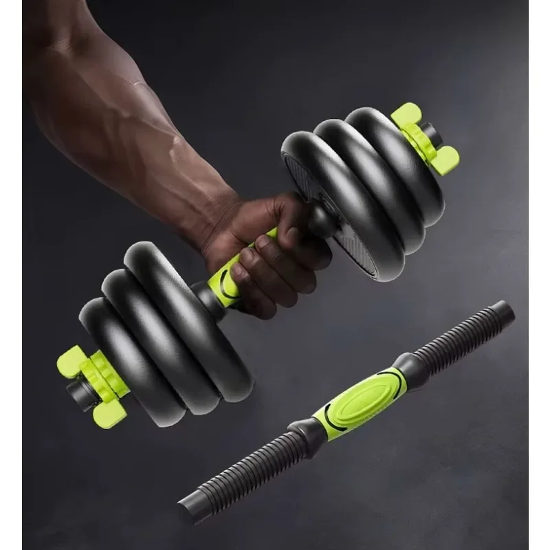 Adjustable Weight Dumbbell Barbell Kettlebell Combination Gym Set Home Exercise