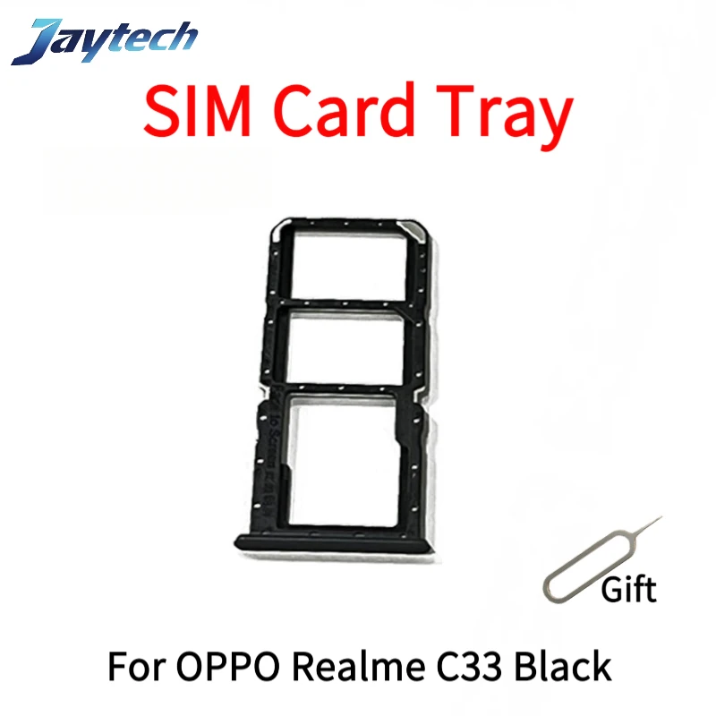1PCS SIM Card Slot Tray Holder Repair Part For OPPO Realme C31 C33 C35 C51 C53 C55 Phone SD Holder Card Tray With Tools