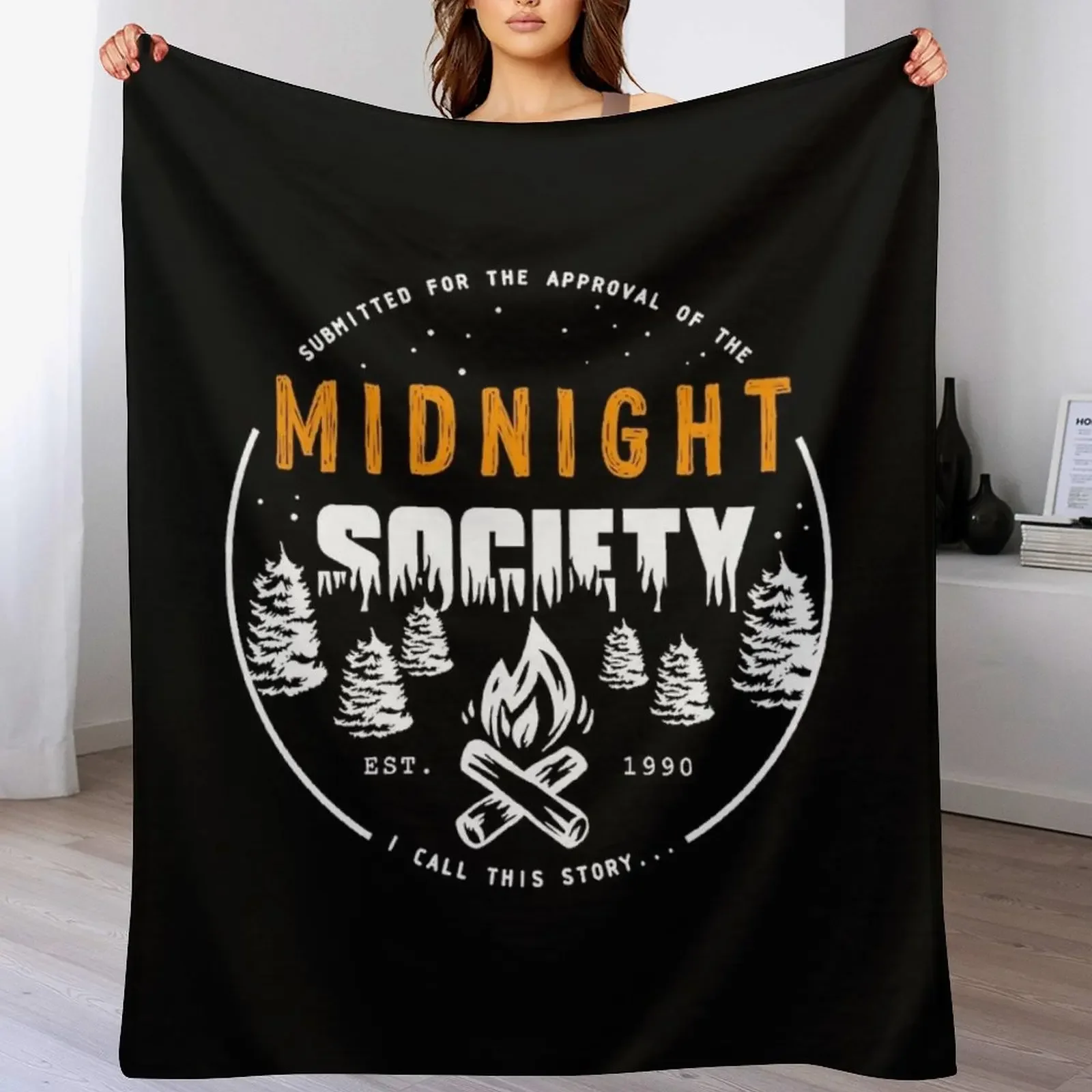 

Midnight Society Throw Blanket Luxury Designer Blankets Sofas Of Decoration Single Hair Blankets