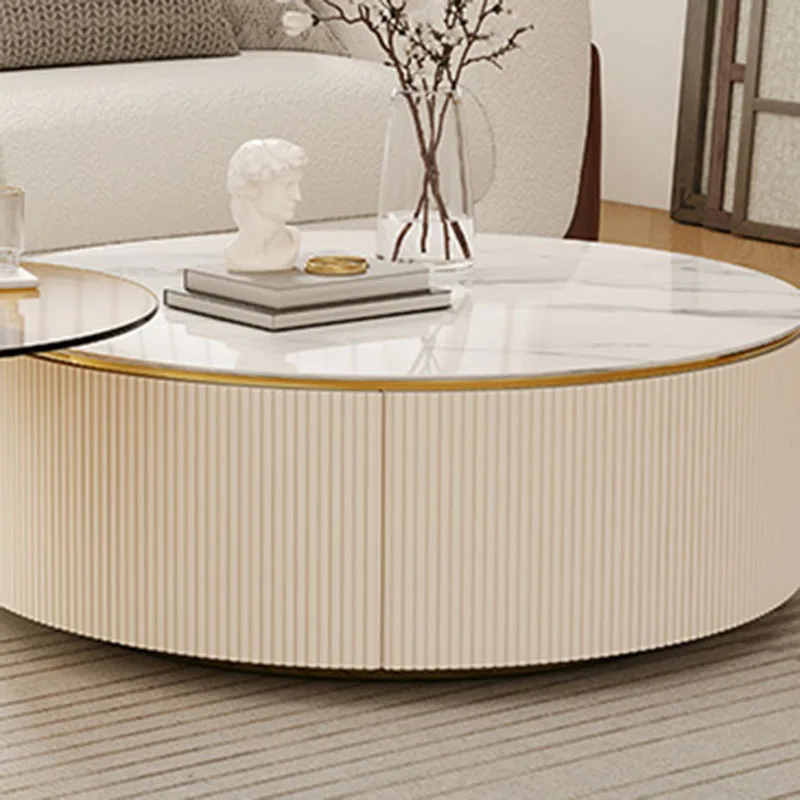 Modern Nightstands Coffee Table Round Accent Folding Center Desk Table Dressing Luxury Juegos De Comedor Replica Furniture