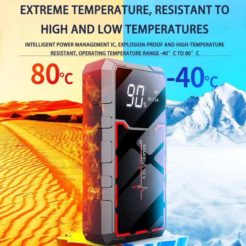 Portable Car Jump Starter Power Bank 200-600A 12V Auto Starting Device Emergency Car Booster Portable Charger