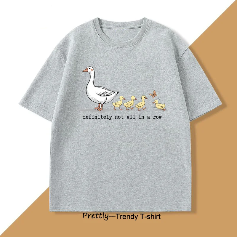 Funny Silly Goose T-Shirt for Men Women Retro Duck Animal Lovers Tshirt Humorous Tee Shirt Unisex Cotton Short Sleeve Clothes