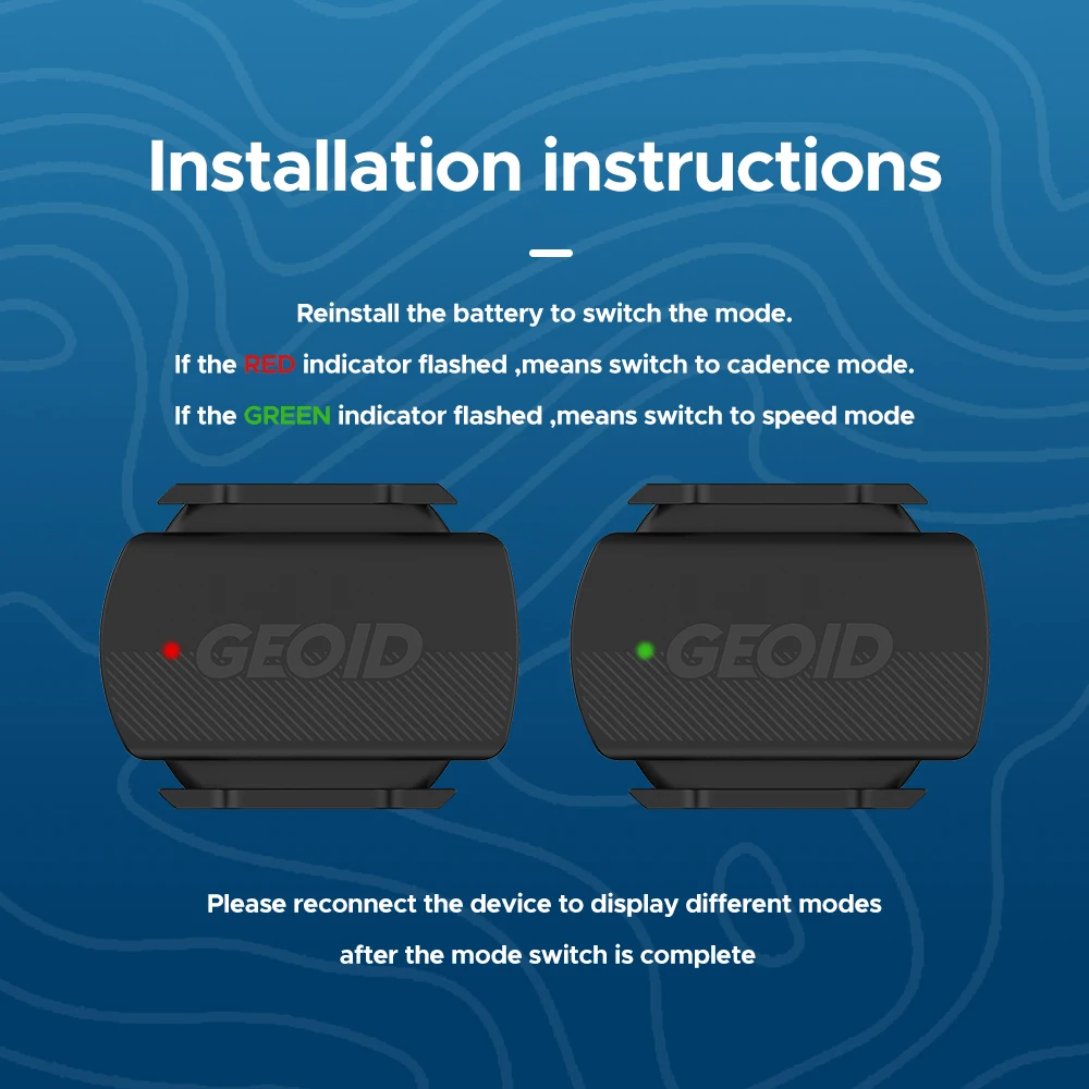 GEOID-Bike Speed Cadence Sensor, Computador de Ciclismo, Sensor Duplo para Magene Road, MTB Bike Acessórios, ANT Plus, Bluetooth, GPS