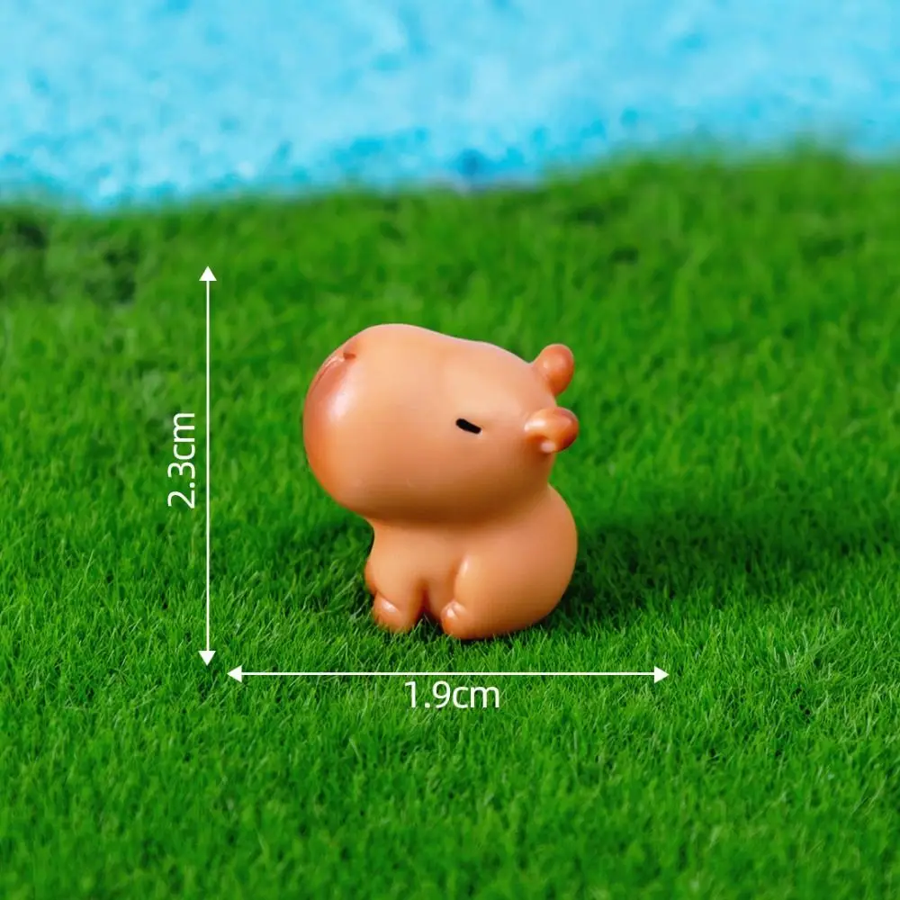 Hot Capybara simulazione animali modello Mini Kapibare Action Figurine decorazione della casa regalo per bambini