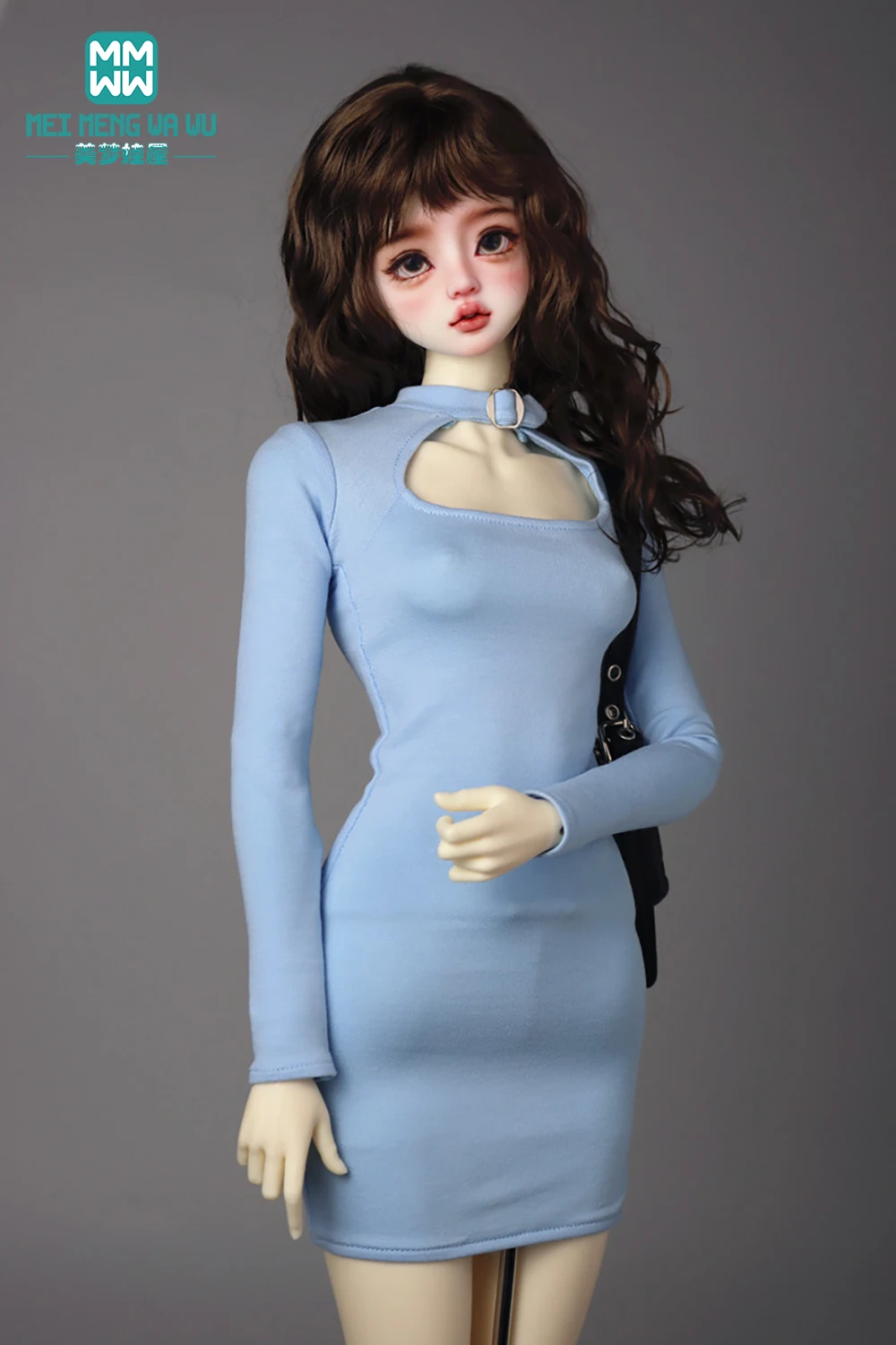 

Подходит для 58-60 см 1/3 BJD DD SD, модная футболка с металлической пряжкой, игрушки, подарок для девочки