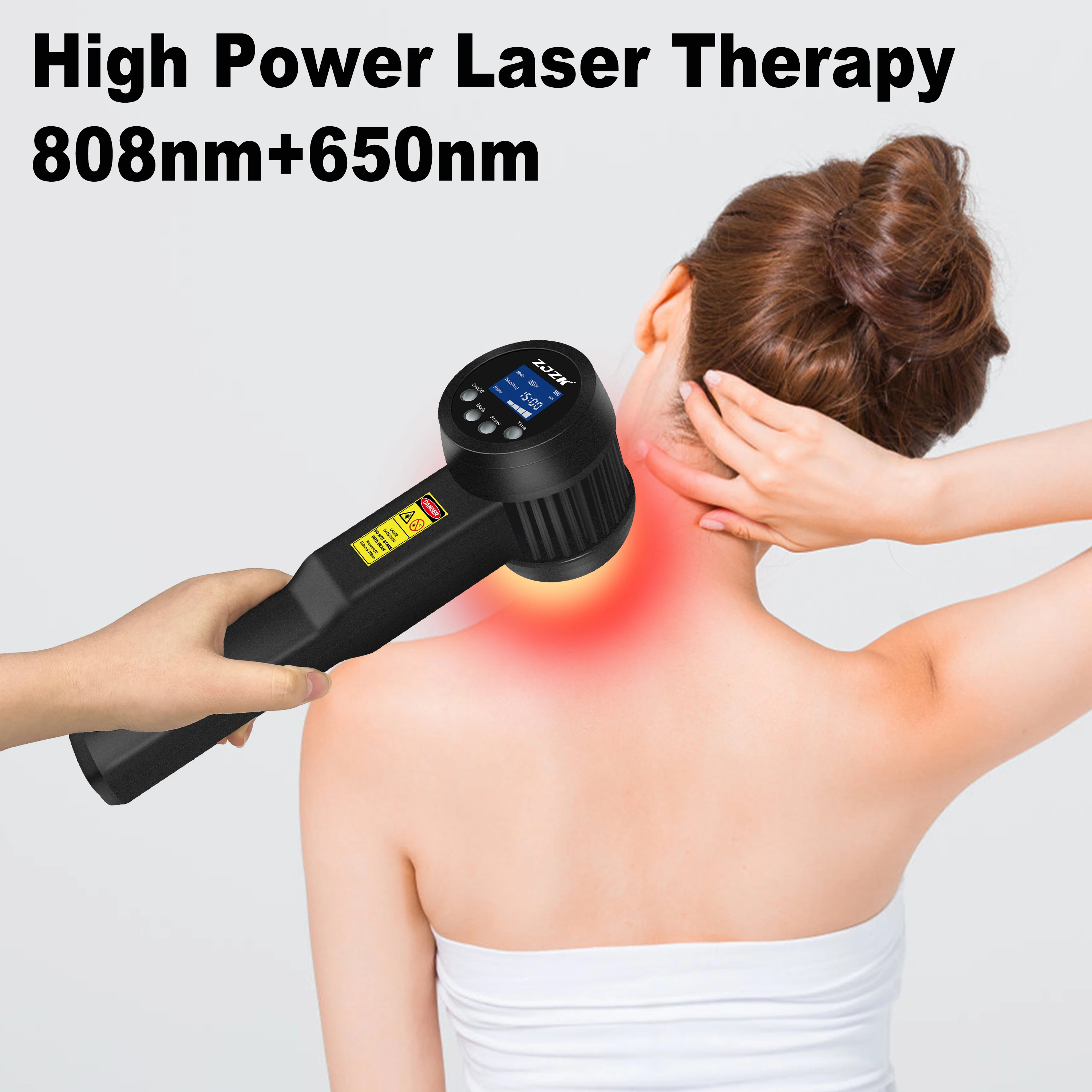 

ZJZK Class 2 650nmx15diodes Cold Laser 808nmx10Diodes+650nmx15Diodes Red Light Osteoarthritis Of The Knee Pain Incisions