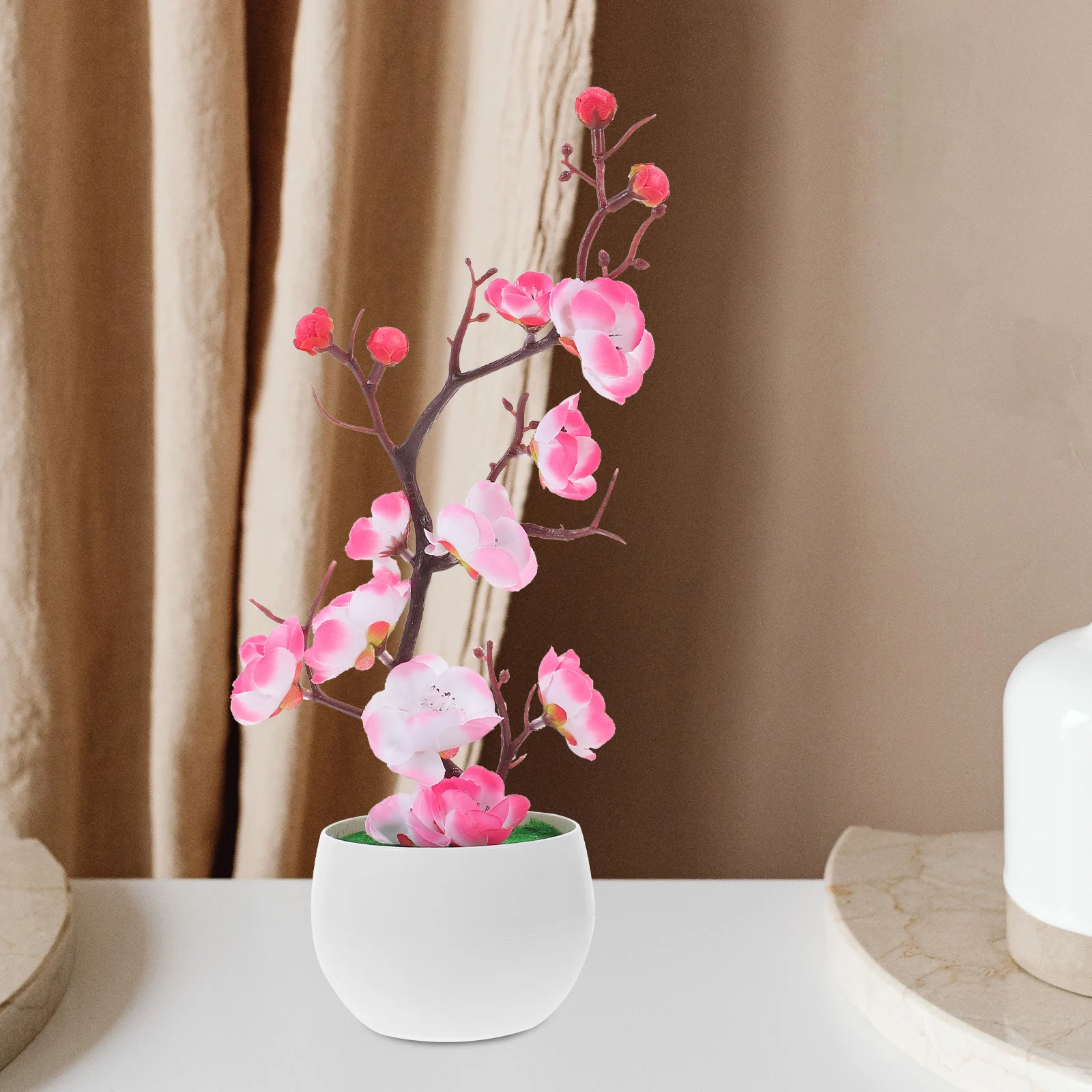 

Simulated Wintersweet Branches Decorations Flower Desk Accessories Artificial Home Faux Flowers Silk Cloth Bonsai Fake