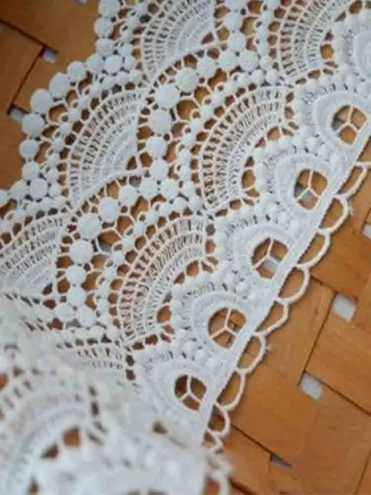 11CM cotton mesh lace for fringe needlework garment decorative trim embroideryclothes sewing DIY dress doll white wedding party