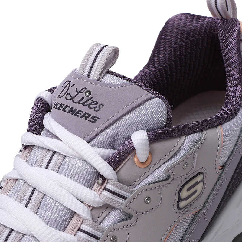 Skechers รองเท้าผู้หญิงรองเท้าลําลองพื้นหนานมชาหมีรองเท้าผ้าใบรองเท้าแพนด้า/ขนาด 37 ขึ้นไปแนะนําในการใช้ครึ่งขนาด 13143-Lav