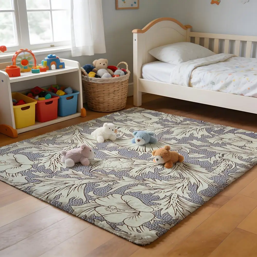 

Floor Mat Soft Flannel Rug Non-Slip Absorbent Mat for Bathroom Bedroom Home Decor Christmas Pattern Design