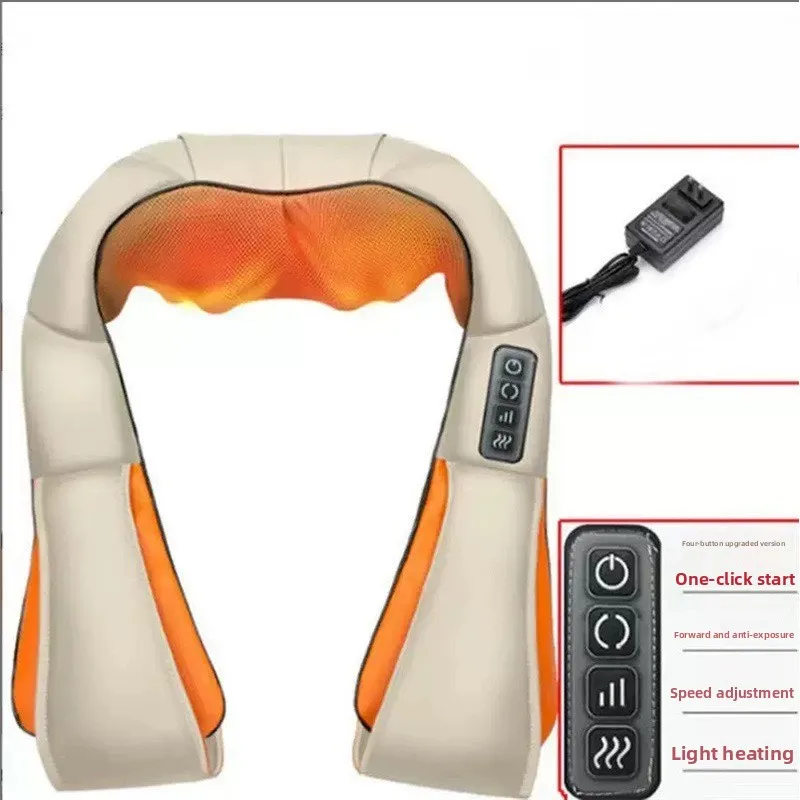 

Массажер для шеи и плеч, массажная шаль, многофункциональная U-образная электрическая шаль для разминания шейного отдела позвоночника, массажная шаль