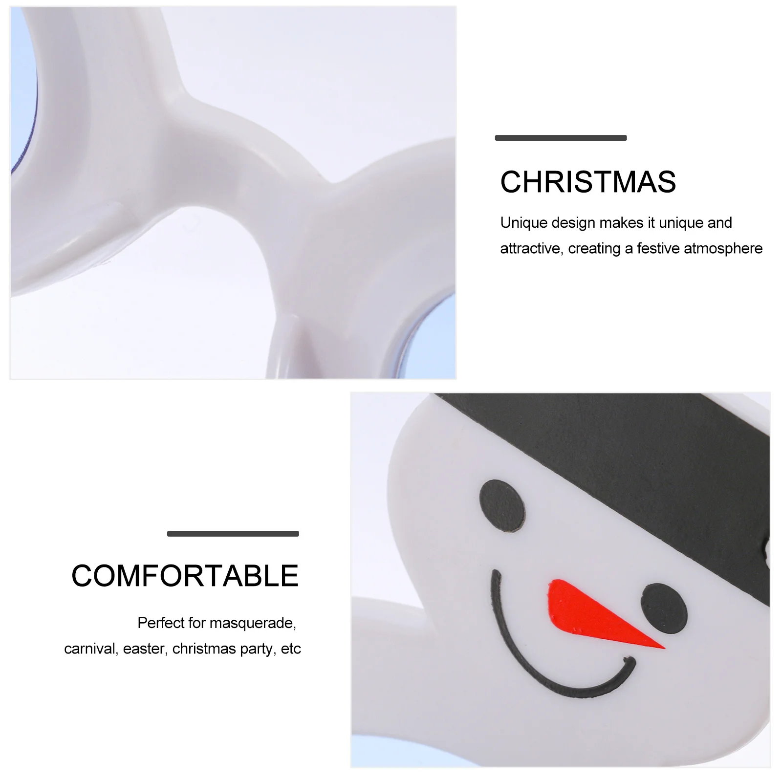 

Decor Decorative Glasses Christmas Decors Bulk Abs Creative Snowman Eyewear