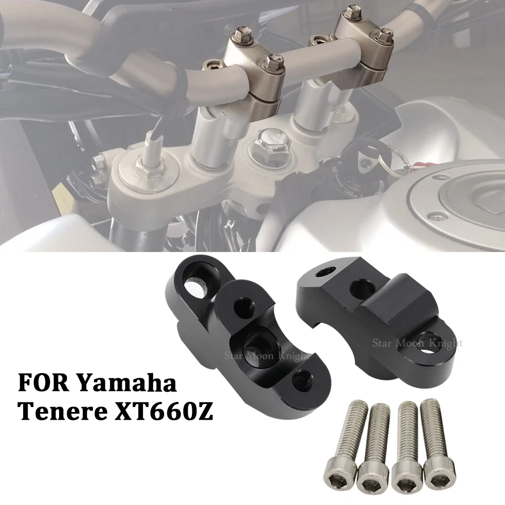 

FOR YAMAHA XT660Z Tenere XT 660Z Handlebar Riser Barback For 22mm 7/8" Handlebar Motorcycle accessories handlebar riser clamp