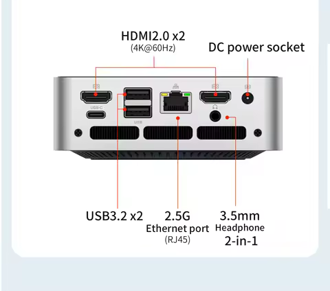 Z43 MINI PC AMD Ryzen 3 4300U Windows 11 Pro 2*DDR4 2*M.2 SSD WiFI6 BT5.3 2.5G LAN Destop Office MINI PC Computer
