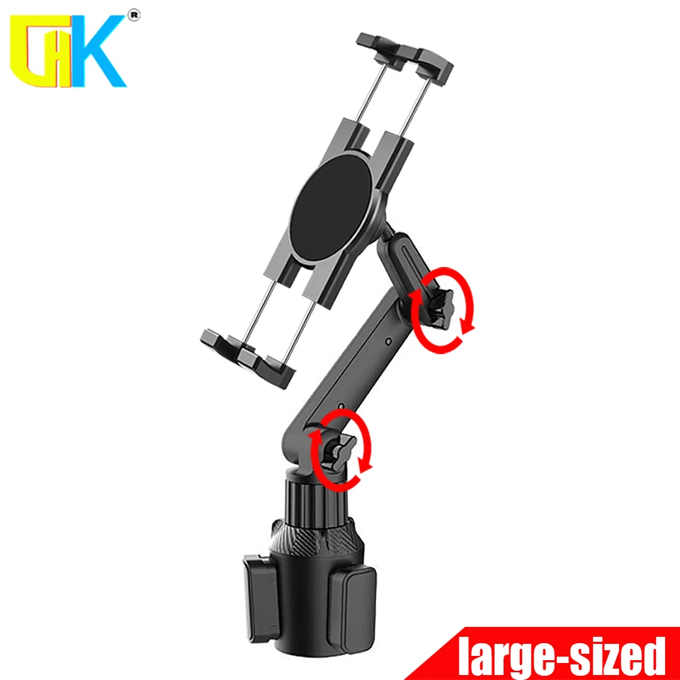 HKGK Car Cup Holder Phone Mount Universal Adjustable Angle Car Cradle Cup Tablet Mount for 4-16 inch Mobile Phone Tablet PC GPS