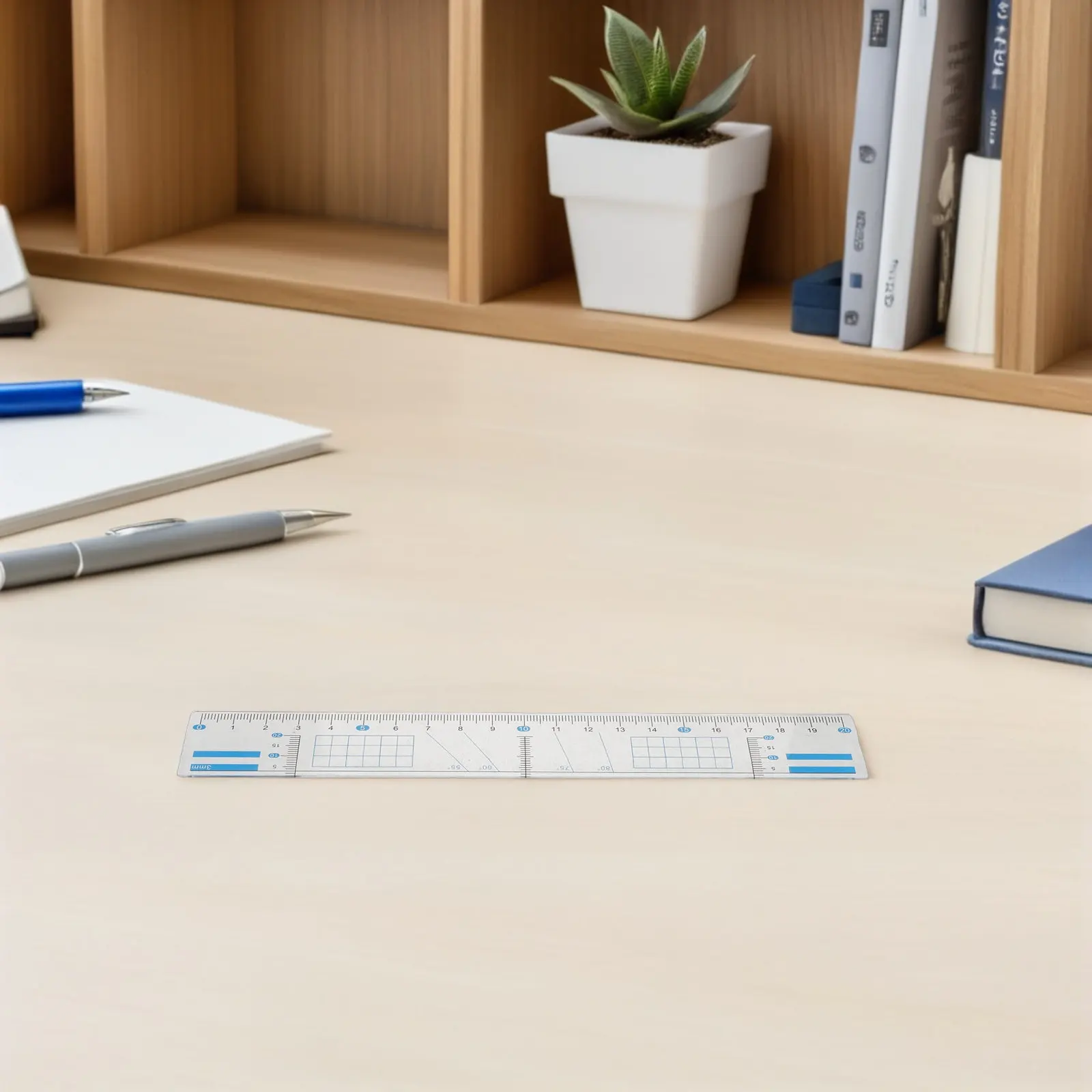 1Set Plastic Parallel Line Drawing Ruler Clear Grid Lines School Teachers Essays Drafting