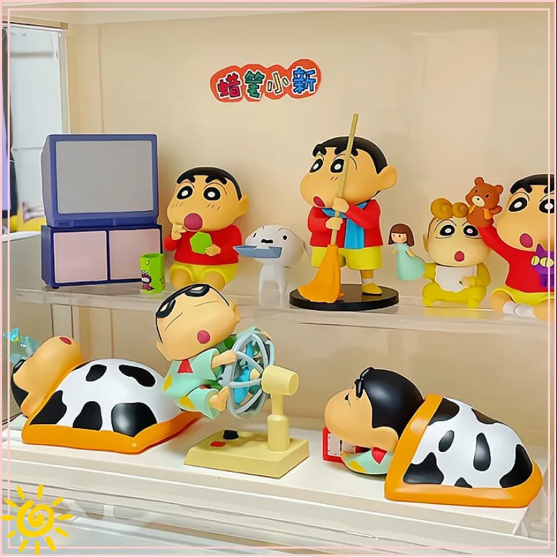 

Crayon Shin-Chan Blind Box Daily Series Trendy Collectible Figurine Cartoon Desktop Ornament Home Decoration Anime Fans Gift