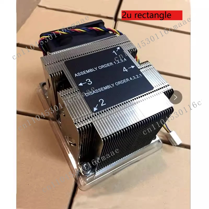 Suitable for Heat Pipe Square Rectangular LGA3647 3U 4U Side Blowing CPU Radiator Fan 205W