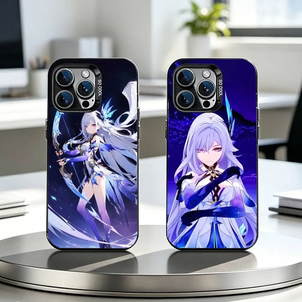 G-GENSHIN IMPACT S-Skirks-GPS Phone Case For iPhone18 17,16,15,14,13,12,11 Plus,Pro Max,XS,Colored Silver Plated Inside Cover
