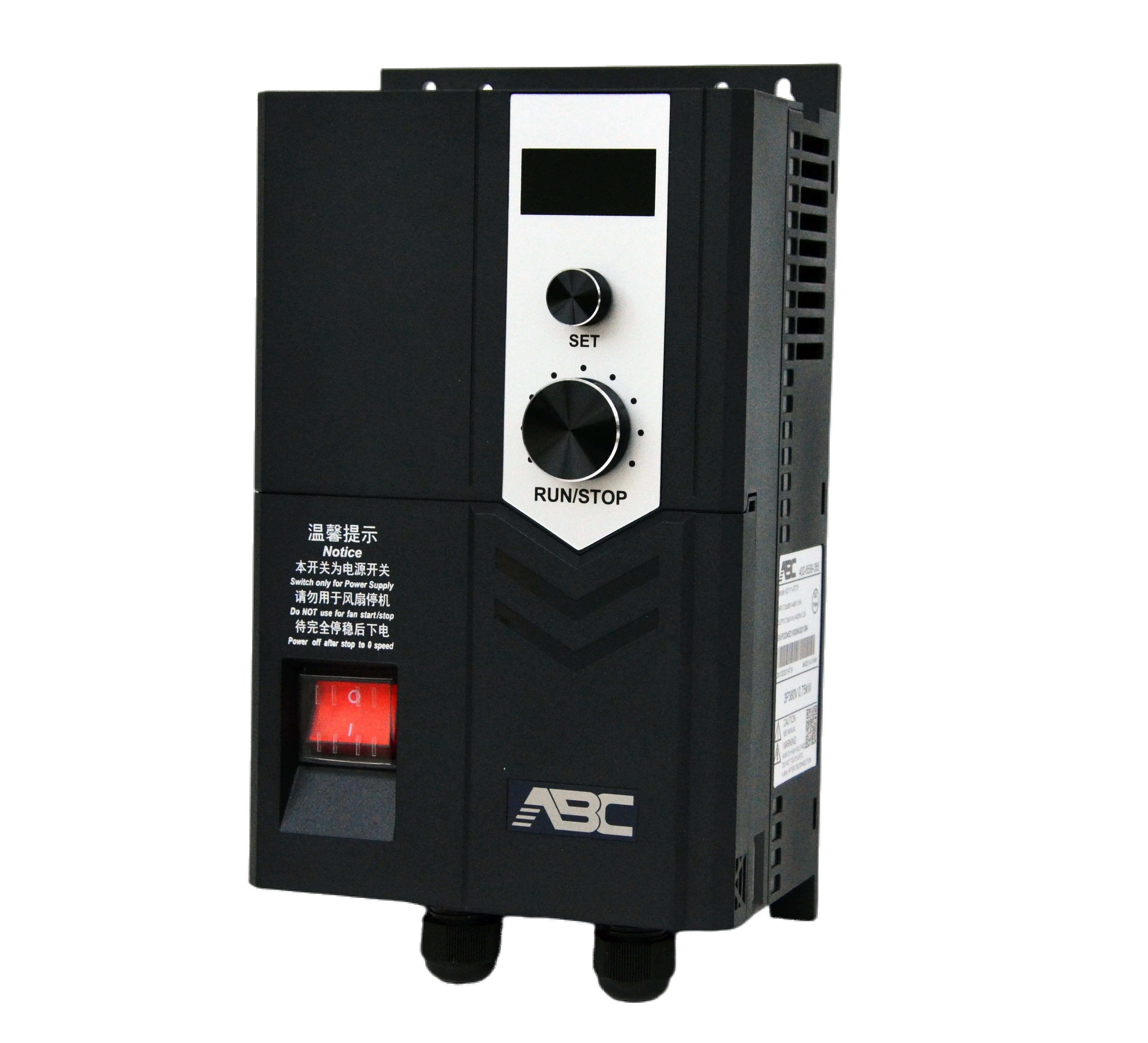 ABC 220V To 380V V/F Single 3 Phase Variable Vector Frequency Drive Inverter  For Electric Fan