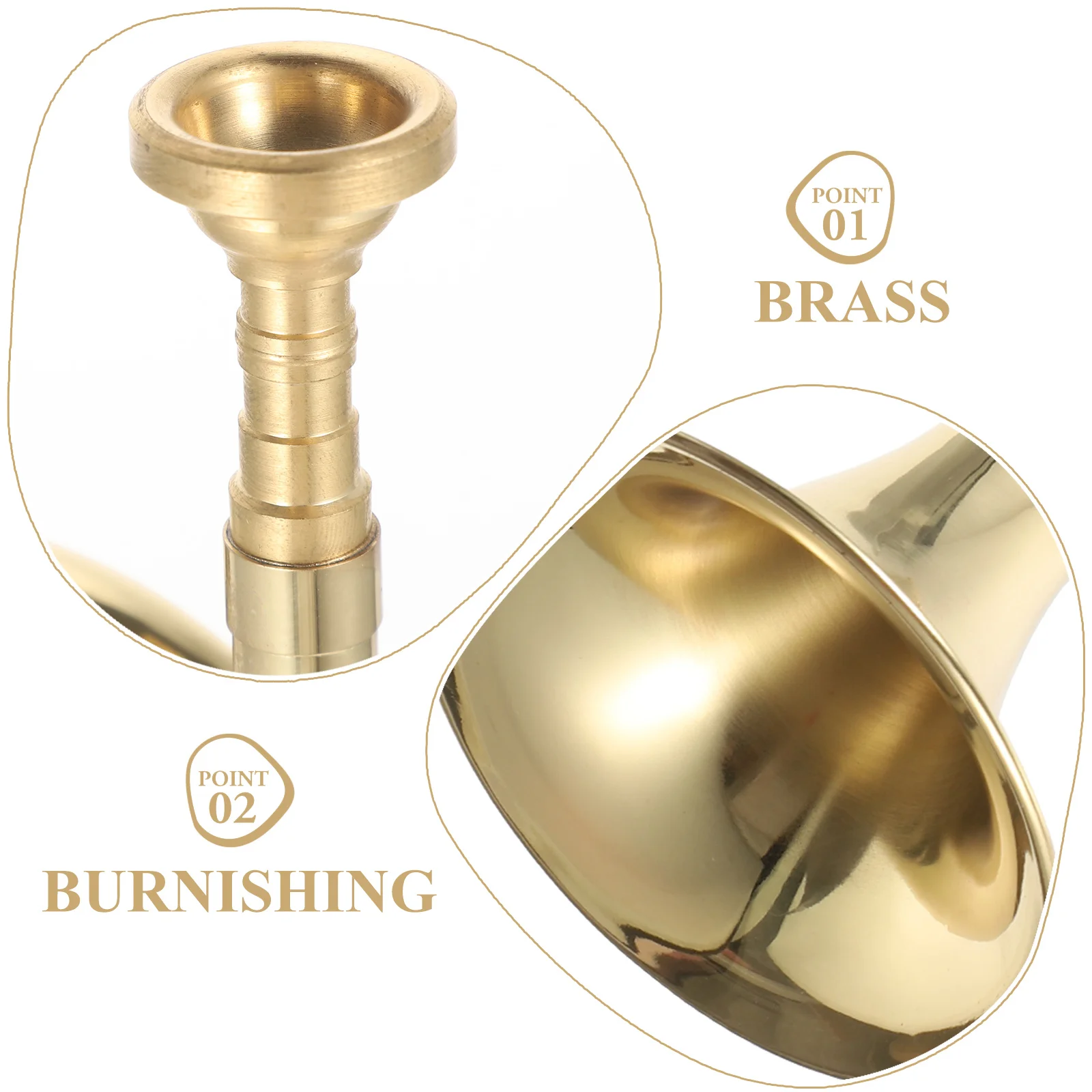 

Kids Musical Instruments 1 B Flat Trumpet Brass Durable Student Beginner Tool Educational Plaything Stage