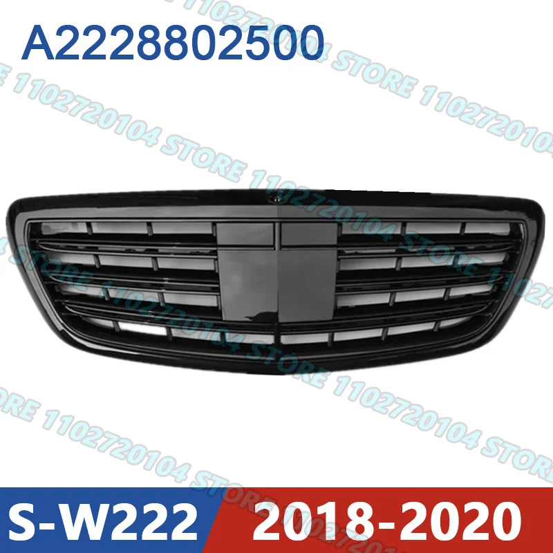 

for W222 2018-2020 Mercedes Benz S320 S400 S450 S550 S560 Front Bumper Radiator Grill Mesh Middle Net A2228802500 2228802500