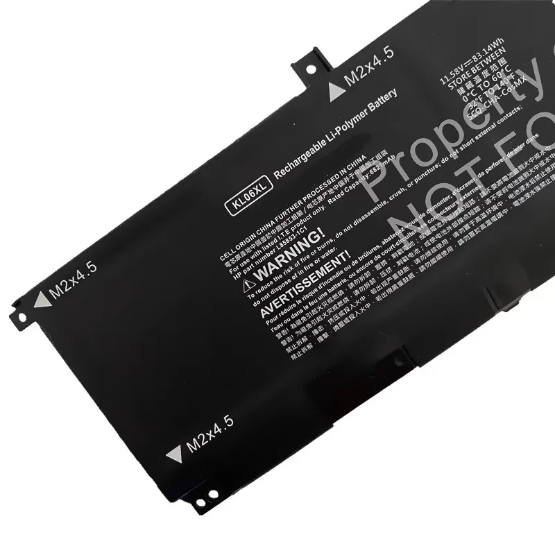 Imagem -04 - Bateria do Portátil para hp Envy 15 Kl06xl 15-ep0005np 15-ep0098nr Notebook L858531c1 L77034005 Hstnn-ib9m 11.58v 14.6 wh