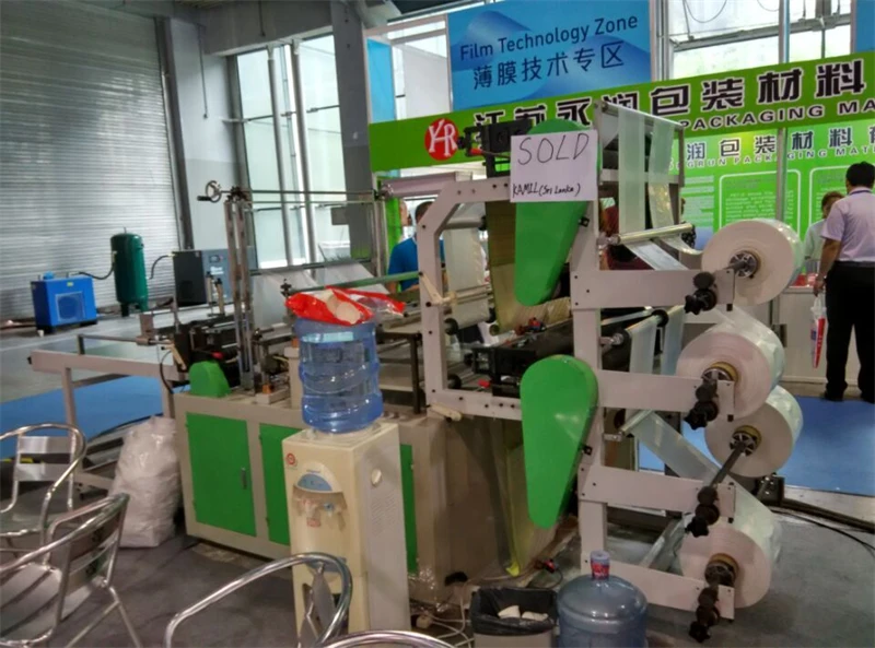 Factory Sales Double-layer Four-line Bottom Sealing Plastic Bags Forming Machine Automatic Shopping Bag Making Machines Whenzhou