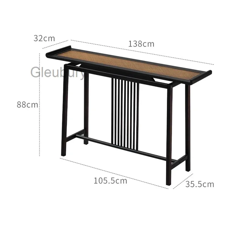Minimalist Chinese Wabi Sabi Console Table Rustic Mid Century Luxury Console Table For Hallway Porch Stoliki Do Salonu Furniture