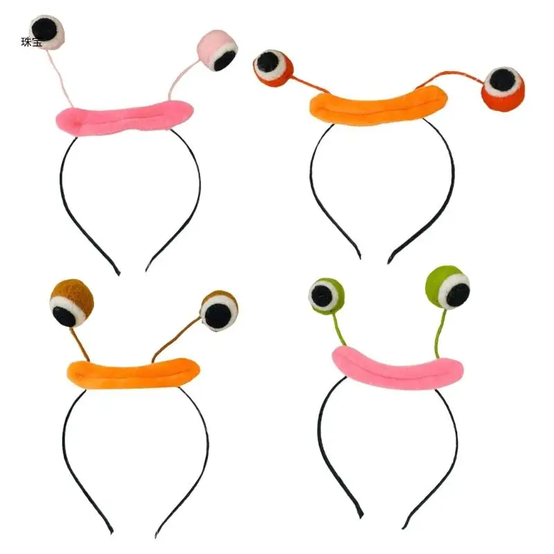 

X5QE Novelty Hairband Funny Eye-catching Hair Hoop Eyes Hair Headpiece Headwear