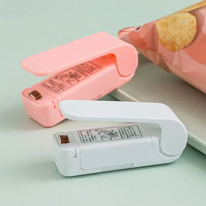 Mini Heat Bag Sealing Machine Package Sealer Bags Thermal Plastic Food Bag Closure Portable Sealer Packing Kitchen Accessories