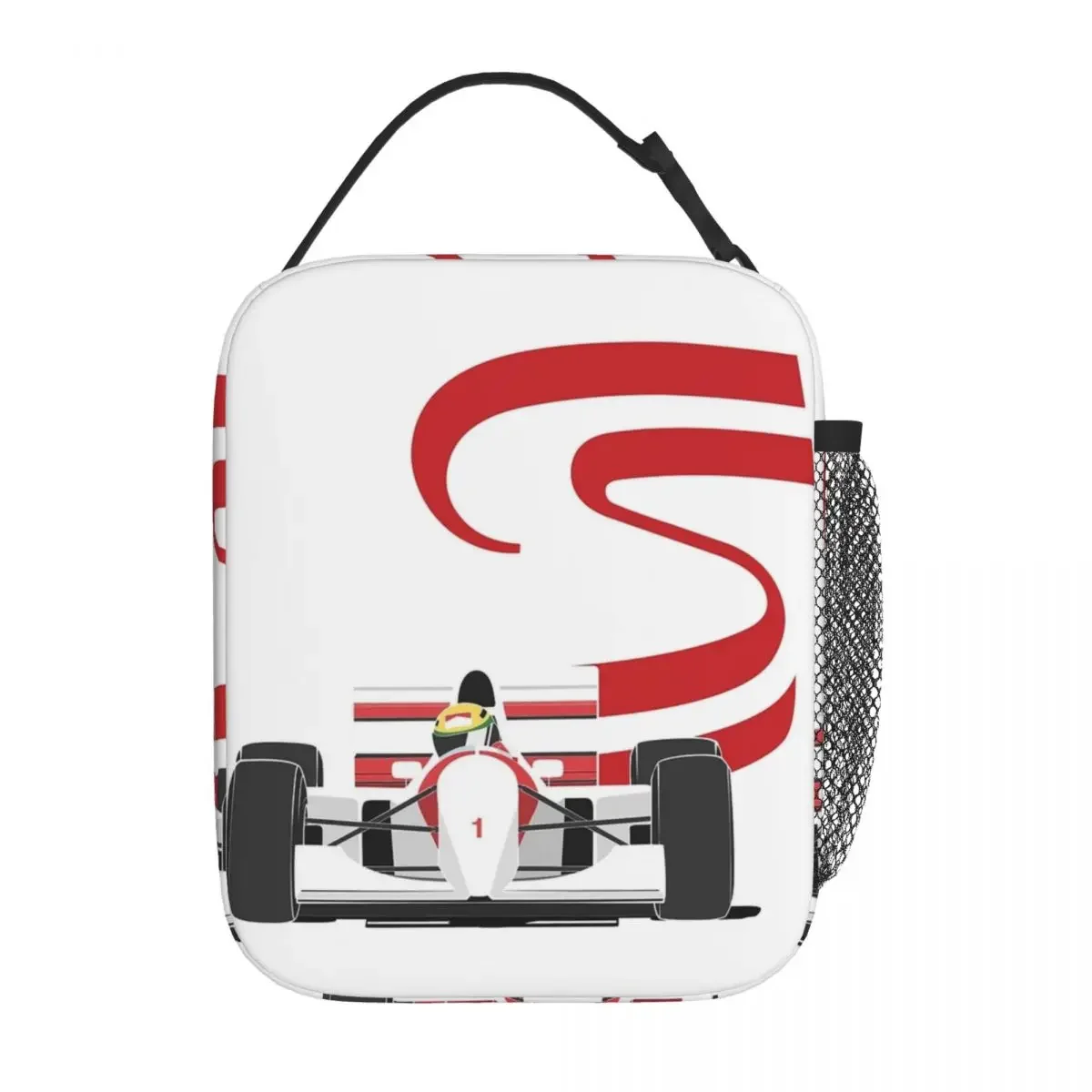 Senna The Legend Insulated Lunch Bags For School Office Ayrton Senna Racing Food Storage Bag Portable Cooler Thermal Lunch Boxes