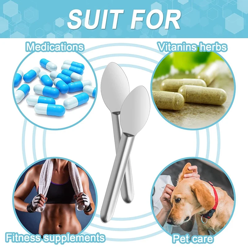 Топ продаж, лопатка 10 шт., лабораторная ложка из нержавеющей стали, мини-ложка для машины для быстрого наполнения гелевых колпачков и таблеток