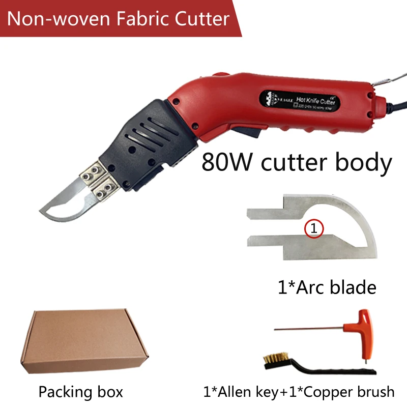 

80W Fast Heating Fabric Cutter Pro Hot Cut Machine For Cutting Cloth Rope Plastic Acrylic Hot Knife Styrofoam Cutting Tool Kit