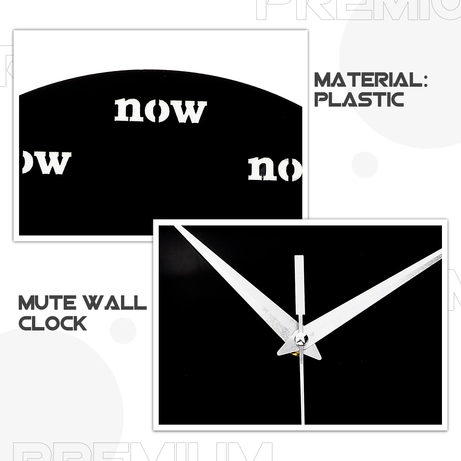 

Mirror Wall Clock Silent Decorative Lightweight Fashionable Hanging Clock for Bedroom Office Indoor Outdoor Wall Decor