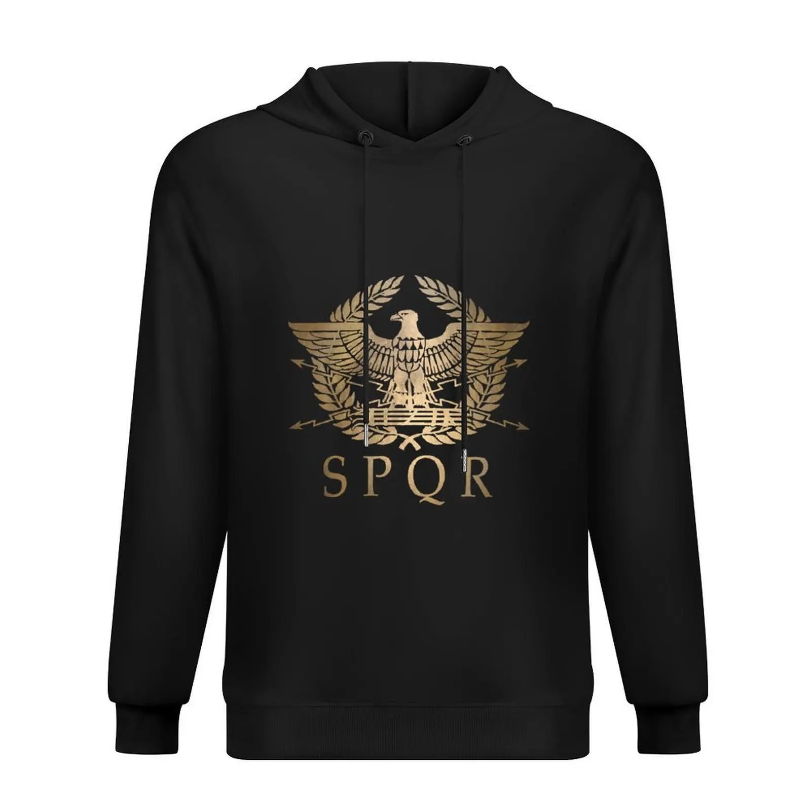 

SPQR- Roman Empire Standard Shield Hoodie men's clothing autumn new products winter clothes new hooded tee