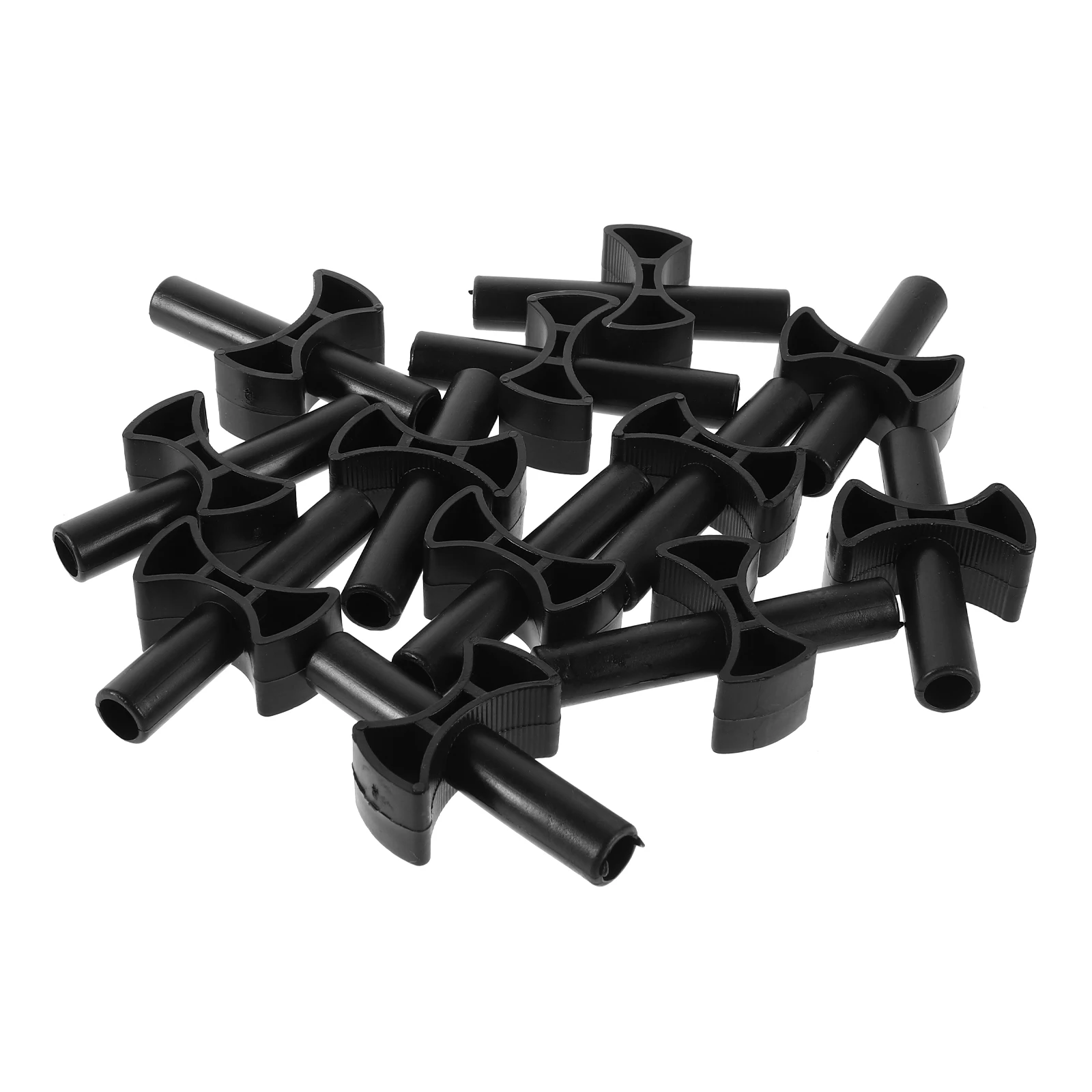 

12pcs Pole Spacer Replacement s Enclosure Gap Spacers Cross Shaped Abs Material Durable Outdoor Support Parts Pole Protection