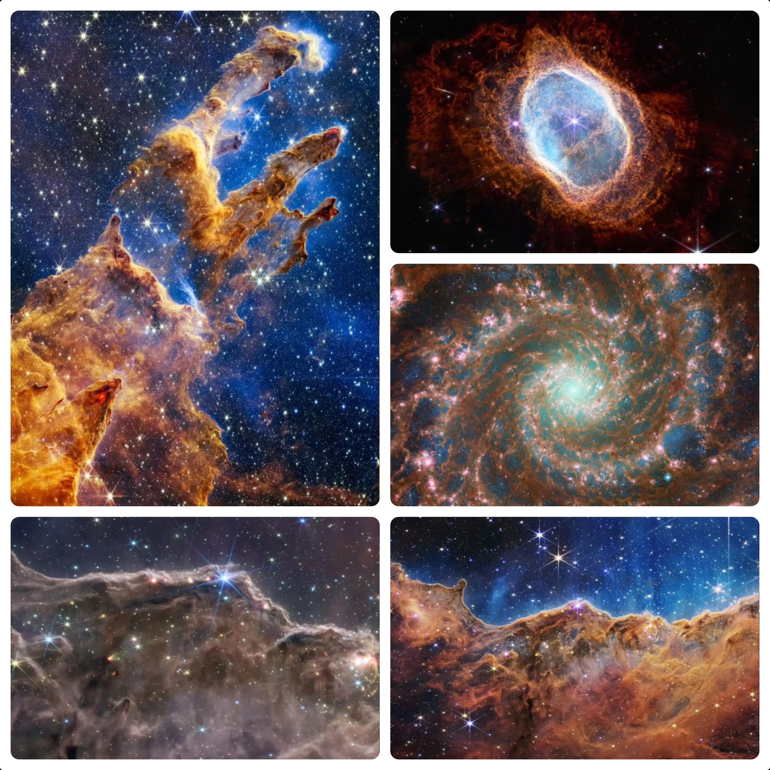 Jigsaw Puzzle 500/1000/1200/2000PCS Deep Space Galaxy Nebula Collage Amazing Cosmic Star View Art DIY Assembly Wall Art Gift