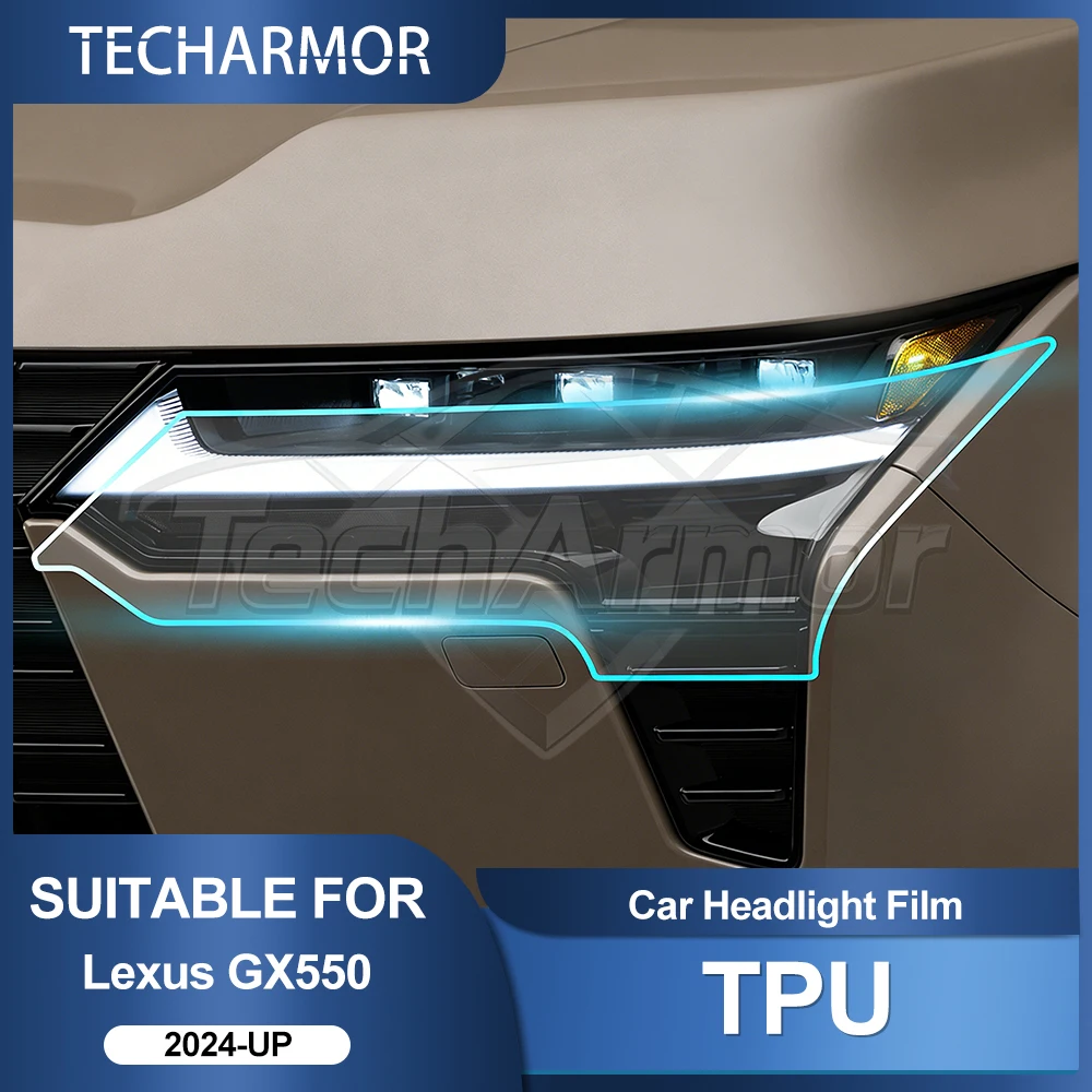 

Защитная пленка из ТПУ для фар Lexus GX550 2024-2026: транспортная, противотуманная, антицарапийная, внешние автоаксессуары