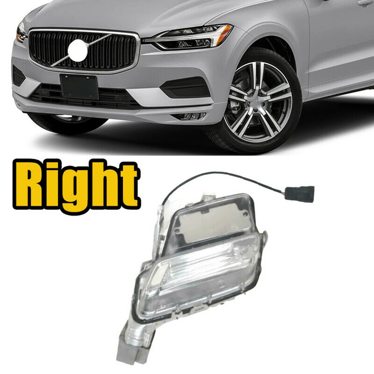 Left Side Car Daytime Running Lights Front Bumer LED Fog Lamp DRL for Volvo XC60 2014-2018 31364330