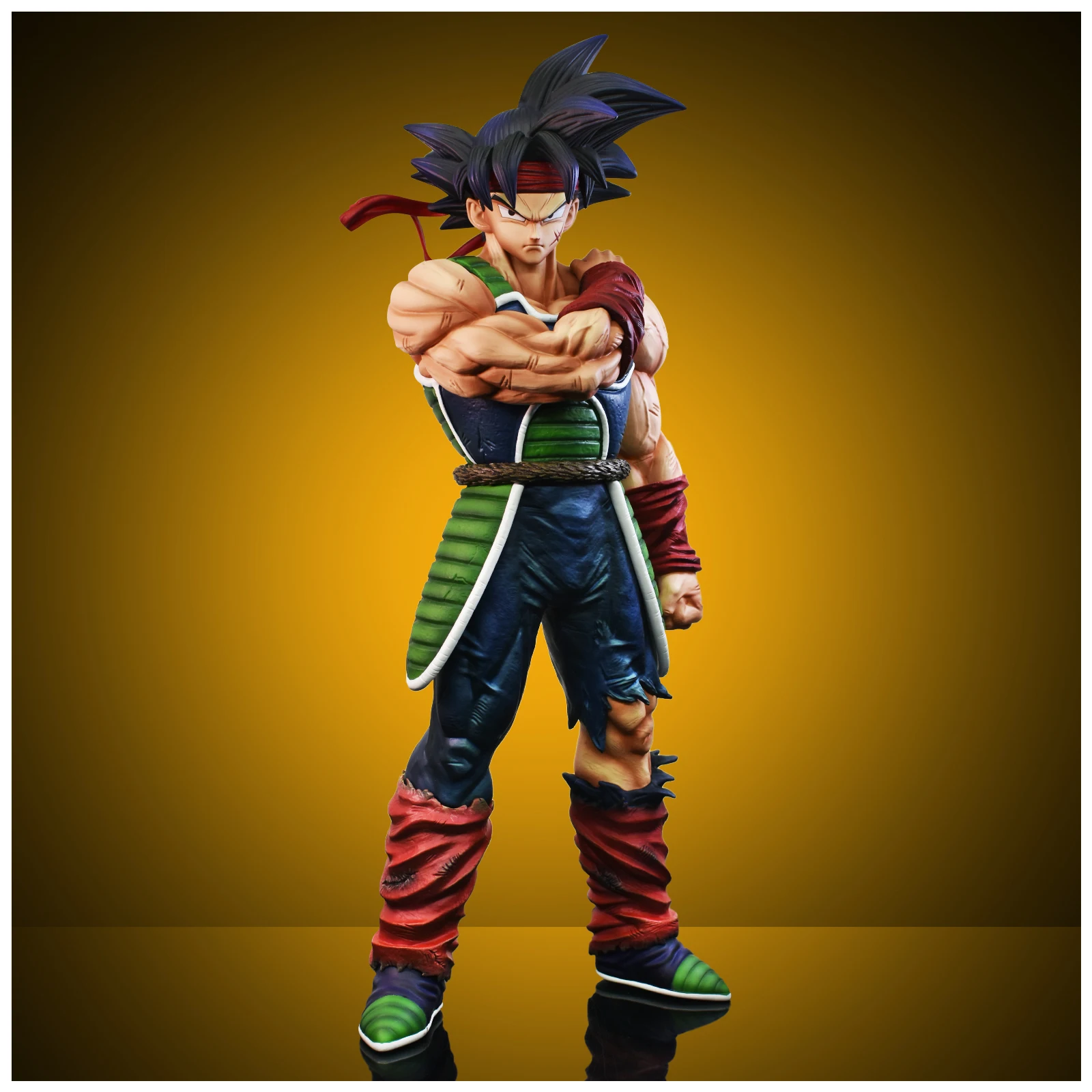 24cm/9.4in Anime Dragon Ball Z Figure Bardock Figure Collectible Model Statue Toy Gift