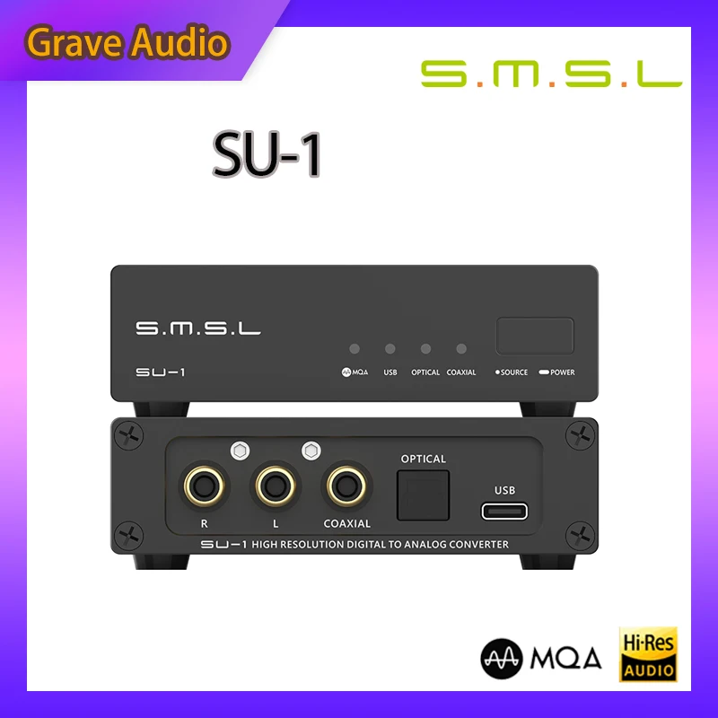 

SMSL SU-1 Desktop Decoder AK4493S SU1 MQA DAC XMOS-XU316 Support DSD512