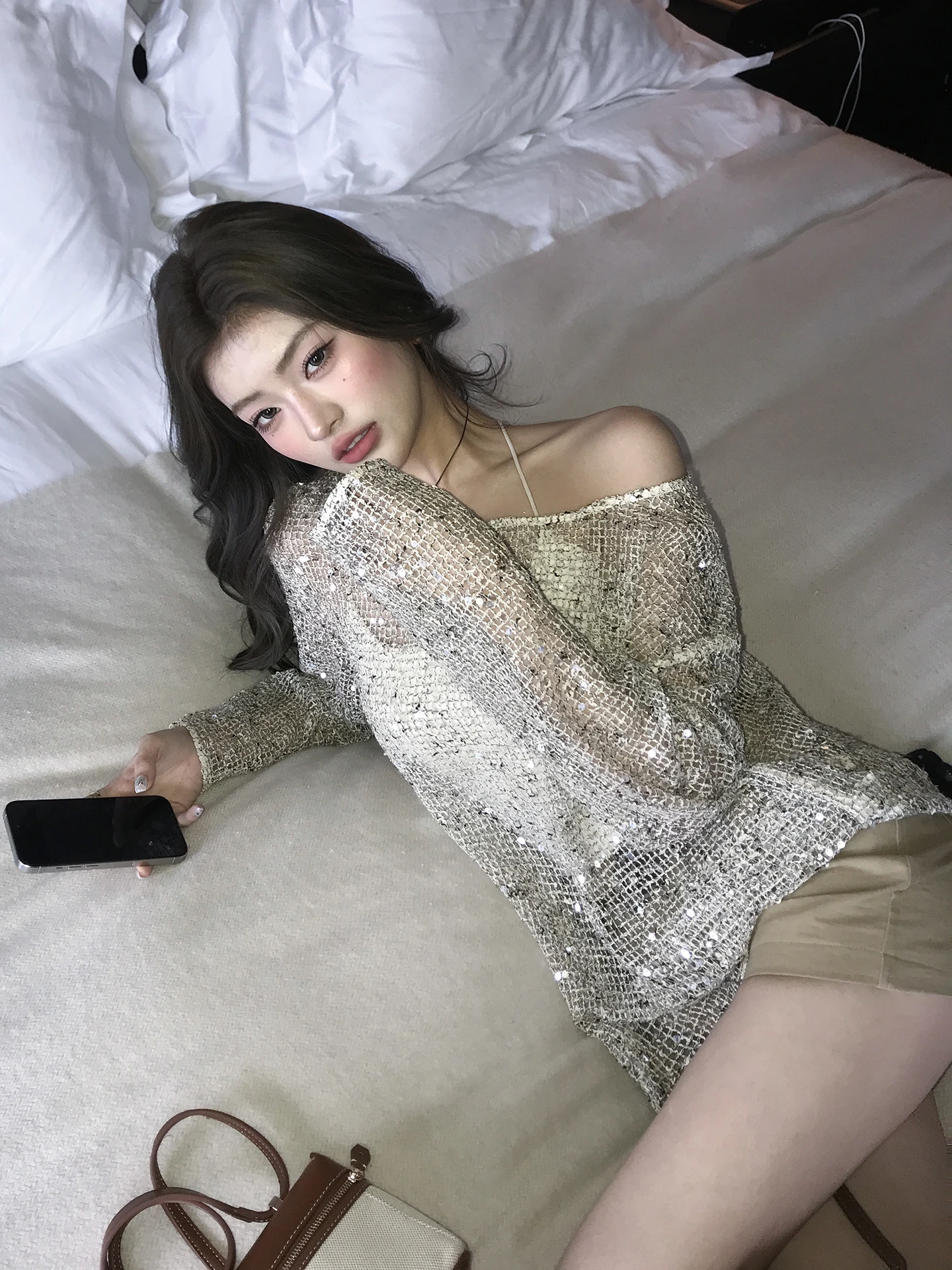 

Earth Store Light Sensation Long Sve ажурная футболка свободный женский летний красивый топ Aviva on Earth