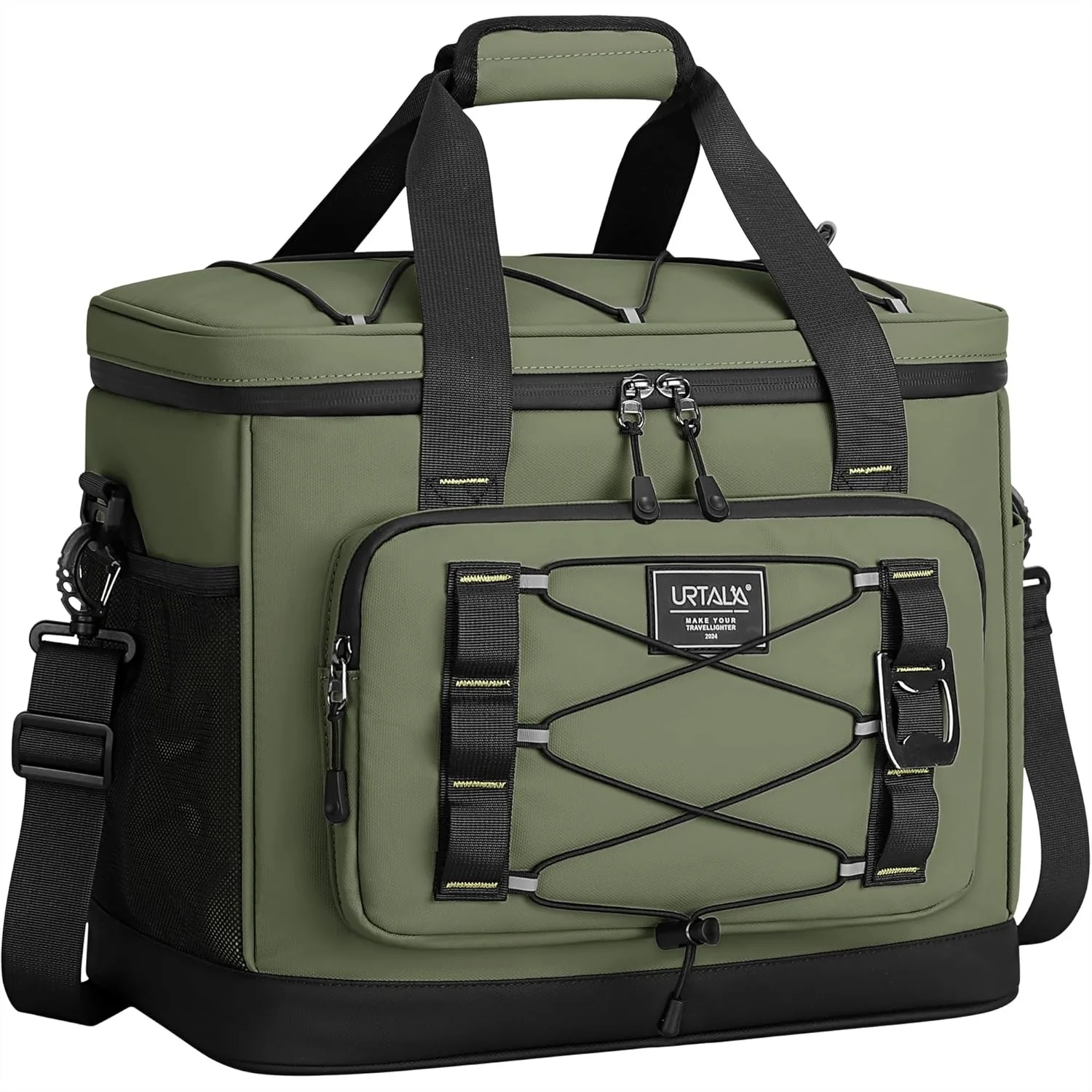 

Insulated Cooler Bag, 50 Can Soft Sided Collapsible Ice Chest for Camping, Beach & Grocery