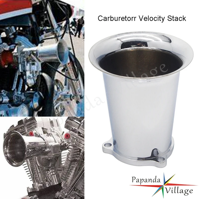 For Harley Carburetor Velocity Stack Cv Carburetor Chrome Motorcycle 6061 Billet Aluminum Velocity Stack Carburetor Air Cleaner