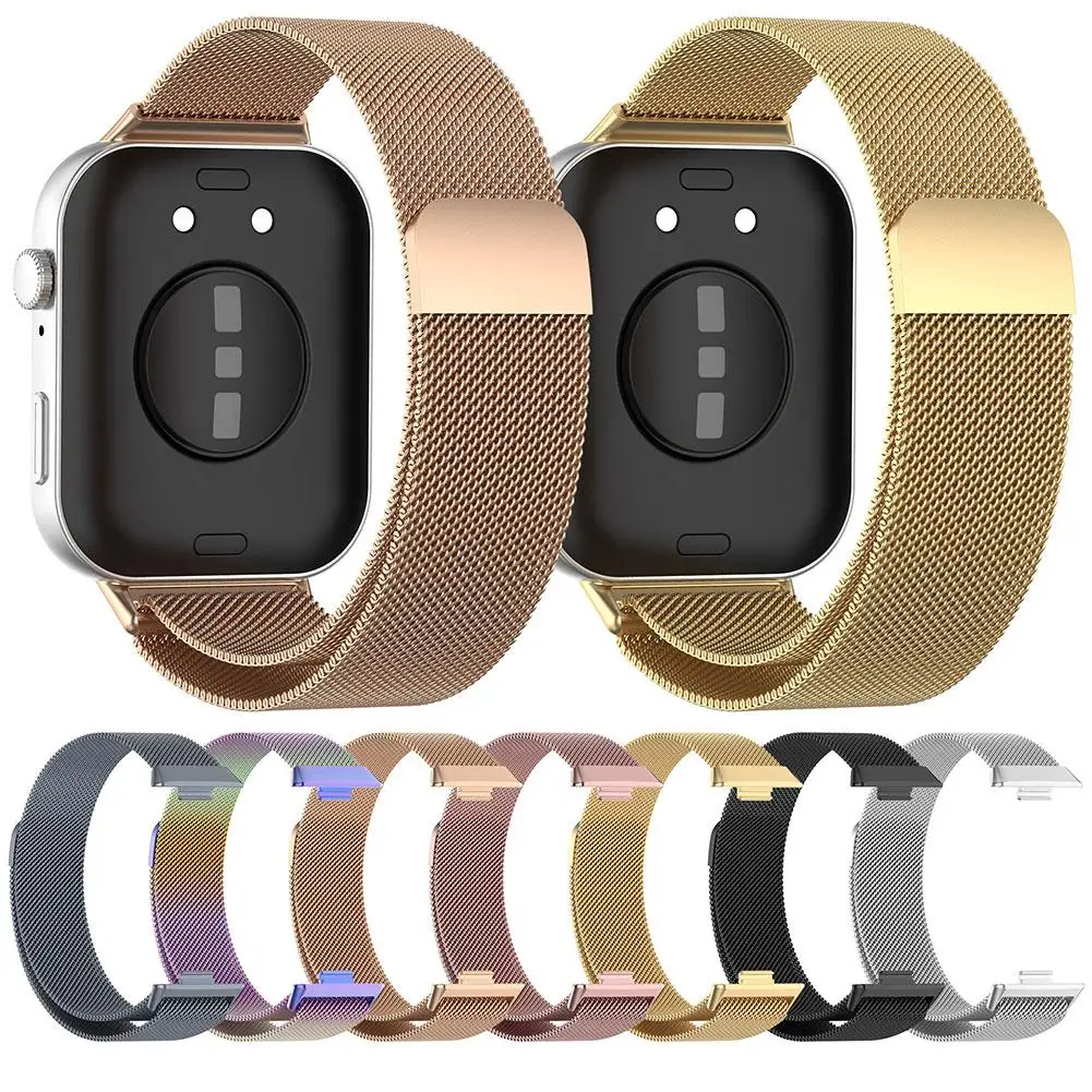 Bracelet magnétique en métal pour Samsung Galaxy Fit3, remplacement du bracelet intelligent, boucle magnétique milanaise, convient à 3 poignets, S X4J9