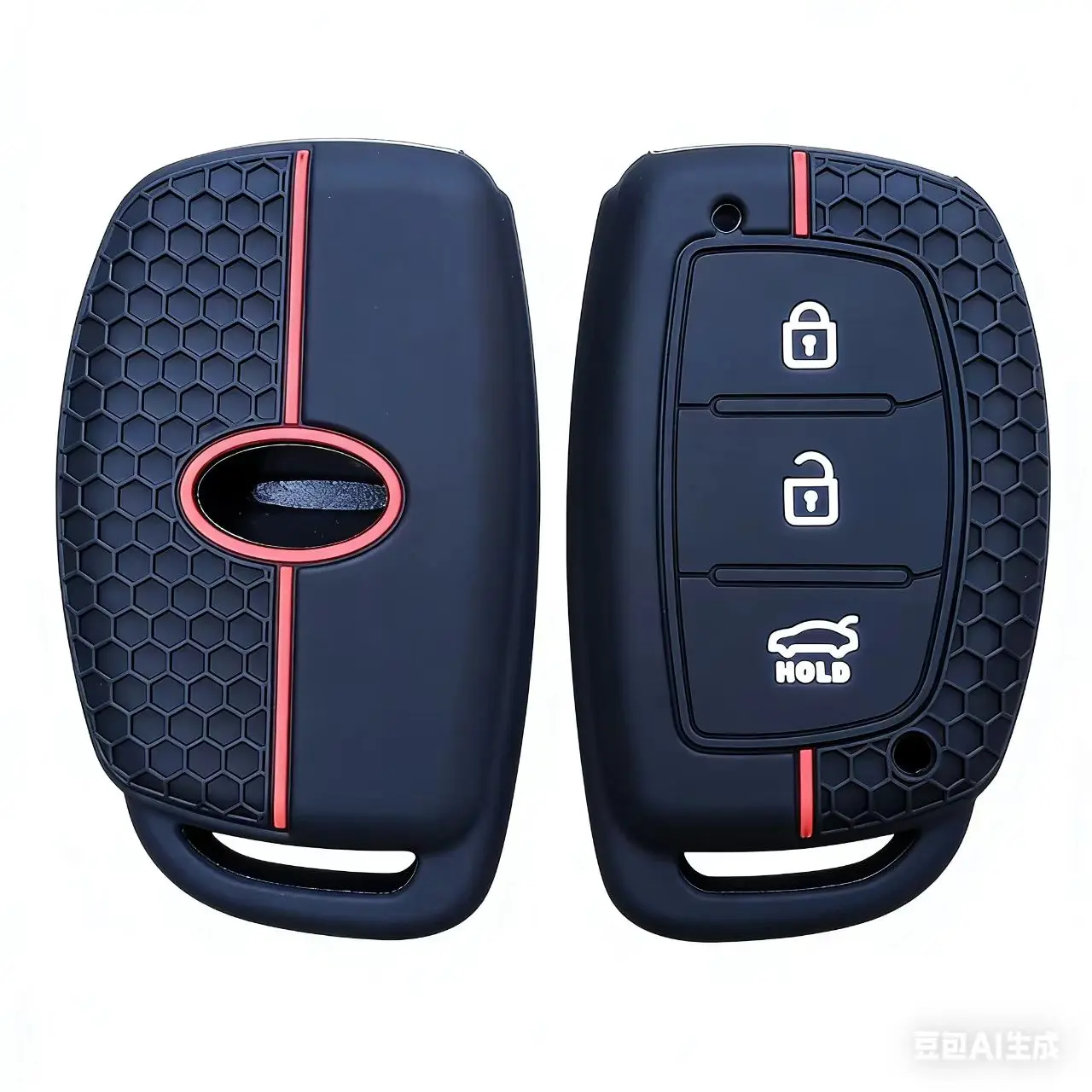 Capa de silicone para chave inteligente de carro, para hyundai creta ix35 ix45 i10 i30 i40 tucson santa fe rena sonata elantra, acessórios
